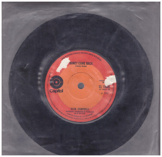 Honey Come Back by Glen Campbell from Capitol (CL 15638)