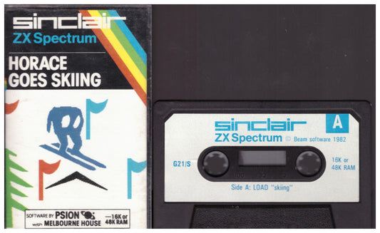 Horace Goes Skiing ZX Spectrum retro video game from Sinclair