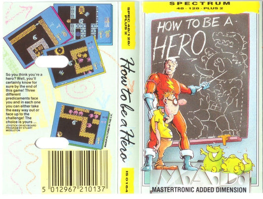 How To Be A Hero ZX Spectrum retro video game by Mastertronic