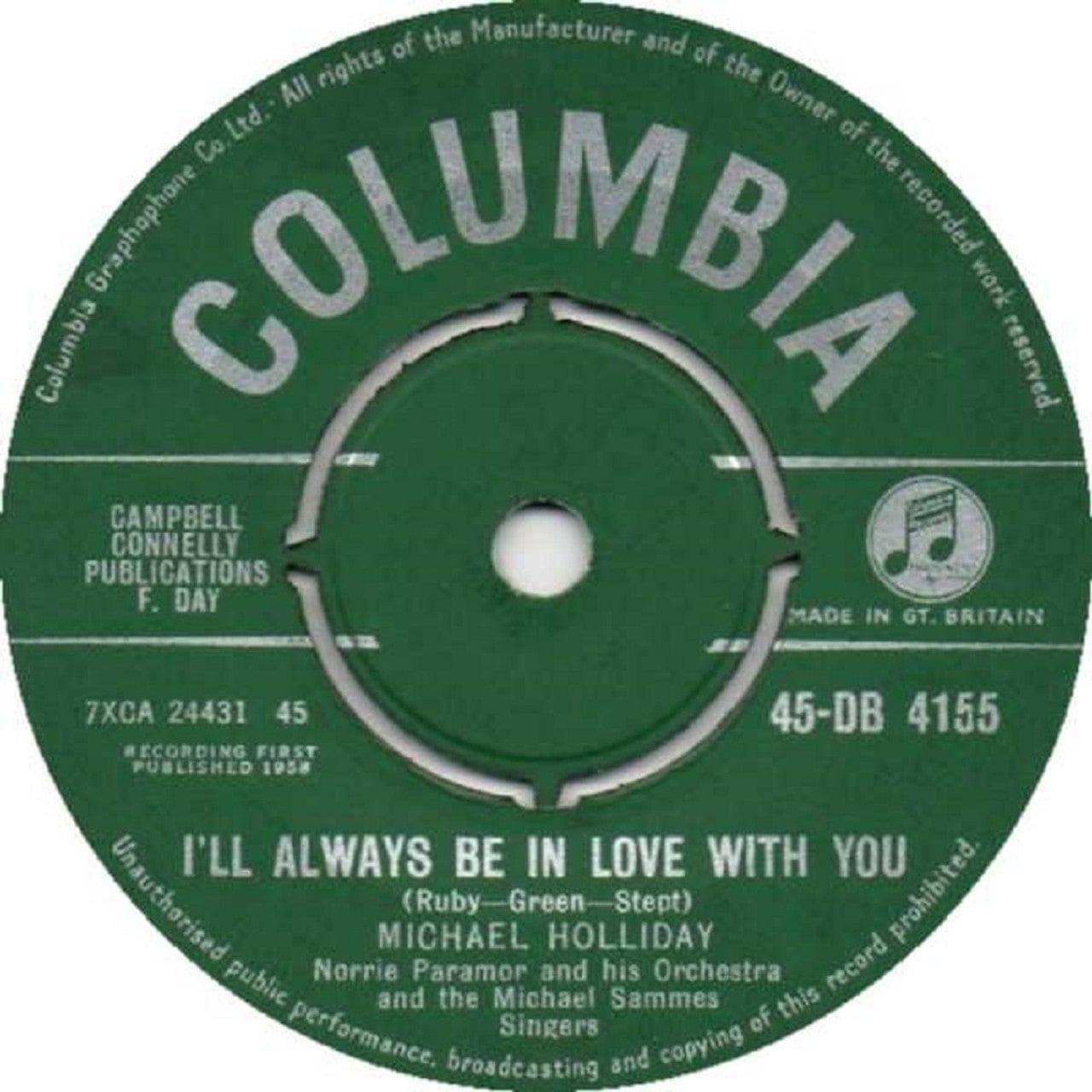 Michael Holliday I’ll Always Be In Love With You 7-inch vinyl