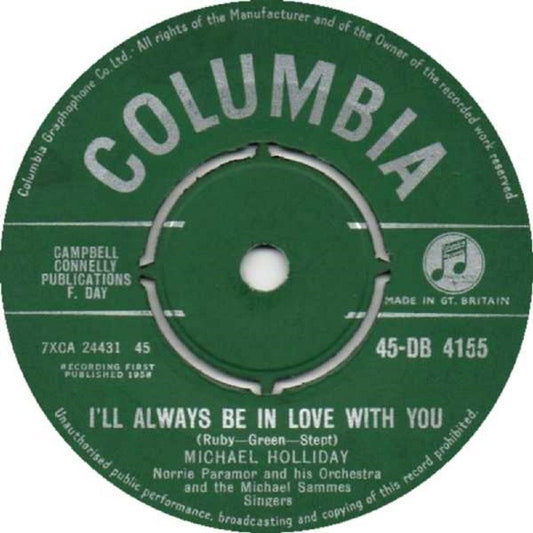 Michael Holliday I’ll Always Be In Love With You 7-inch vinyl