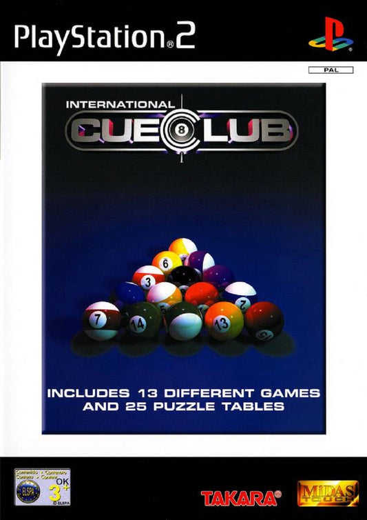 International Cue Club PlayStation 2, classic pool game PS2