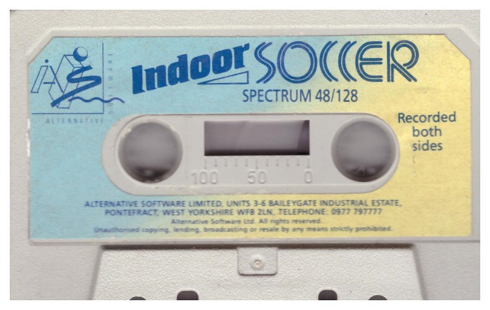 Indoor Soccer ZX Spectrum retro game from Alternative Software