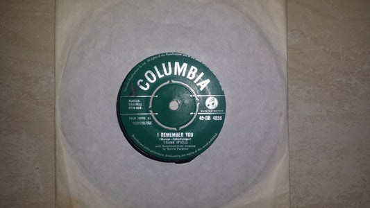 7" 45RPM I Remember You/I Listen To My Heart by Frank Ifield from Columbia