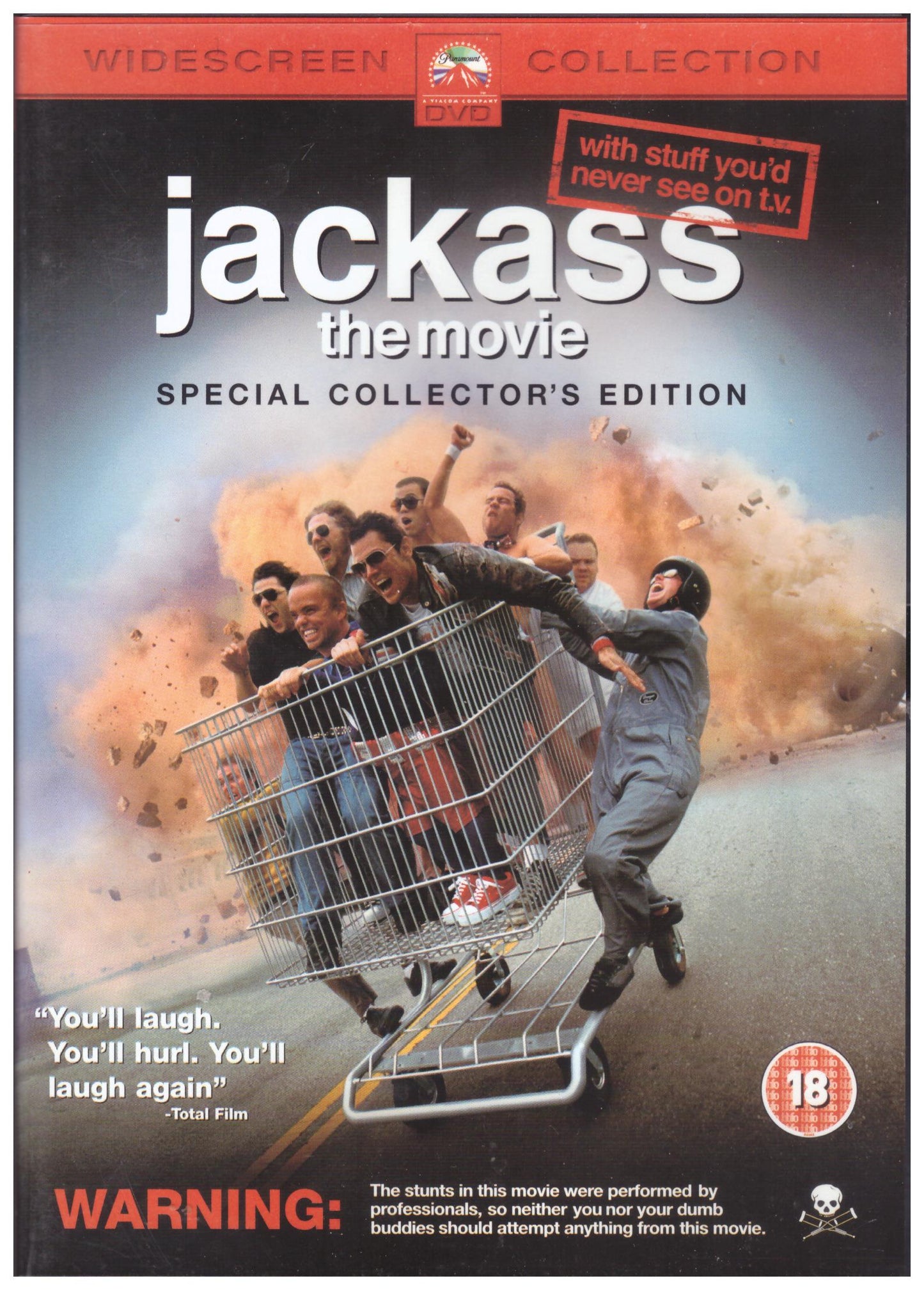 Jackass The Movie from Paramount on DVD (PHE 8295)