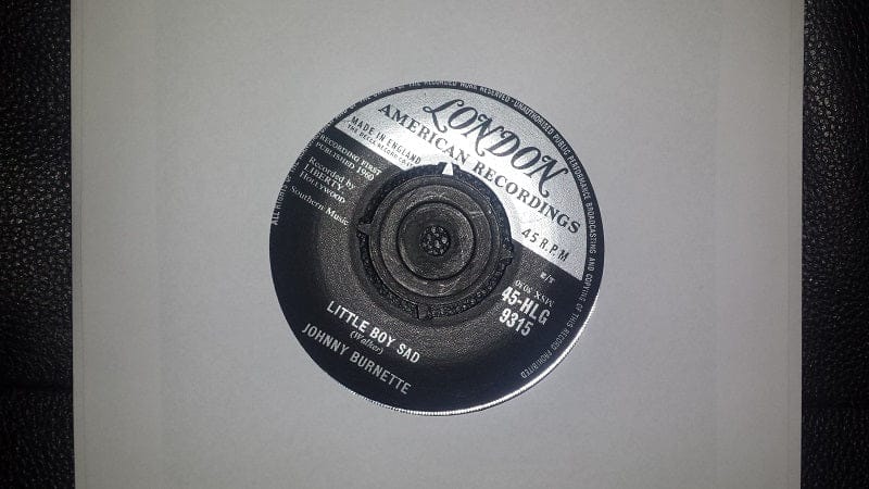 7" 45RPM Little Boy Sad/Pledge Of Love by Johnny Burnette from London American Recordings
