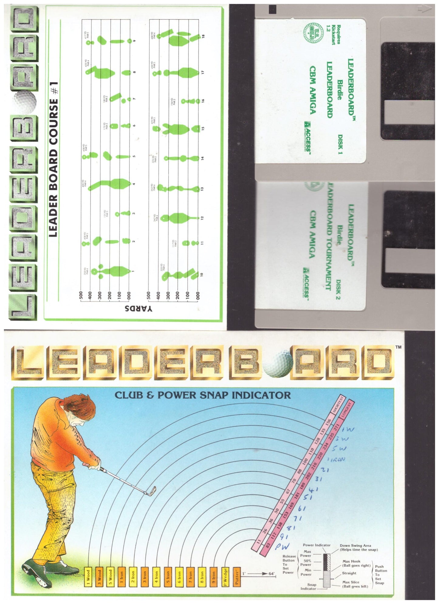 Leaderboard Birdie for Commodore Amiga from U.S. Gold