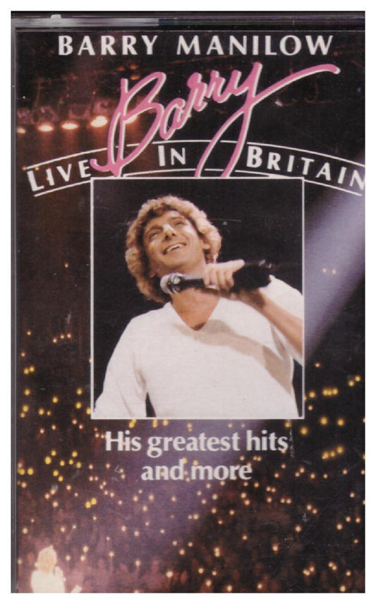 Barry Manilow - Live In Britain from Arista (ARTVC 4)