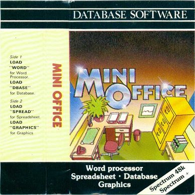 Mini Office for ZX Spectrum Database Software Original Cassette
