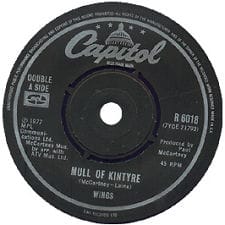 7-inch vinyl Mull of Kintyre by Wings