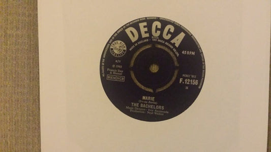 Classic pop music vinyl – The Bachelors Marie Decca Records