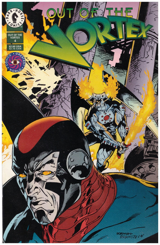 Out of the Vortex #4 comic, vintage Dark Horse Comics, 90s sci-fi comic, rare collectible comics