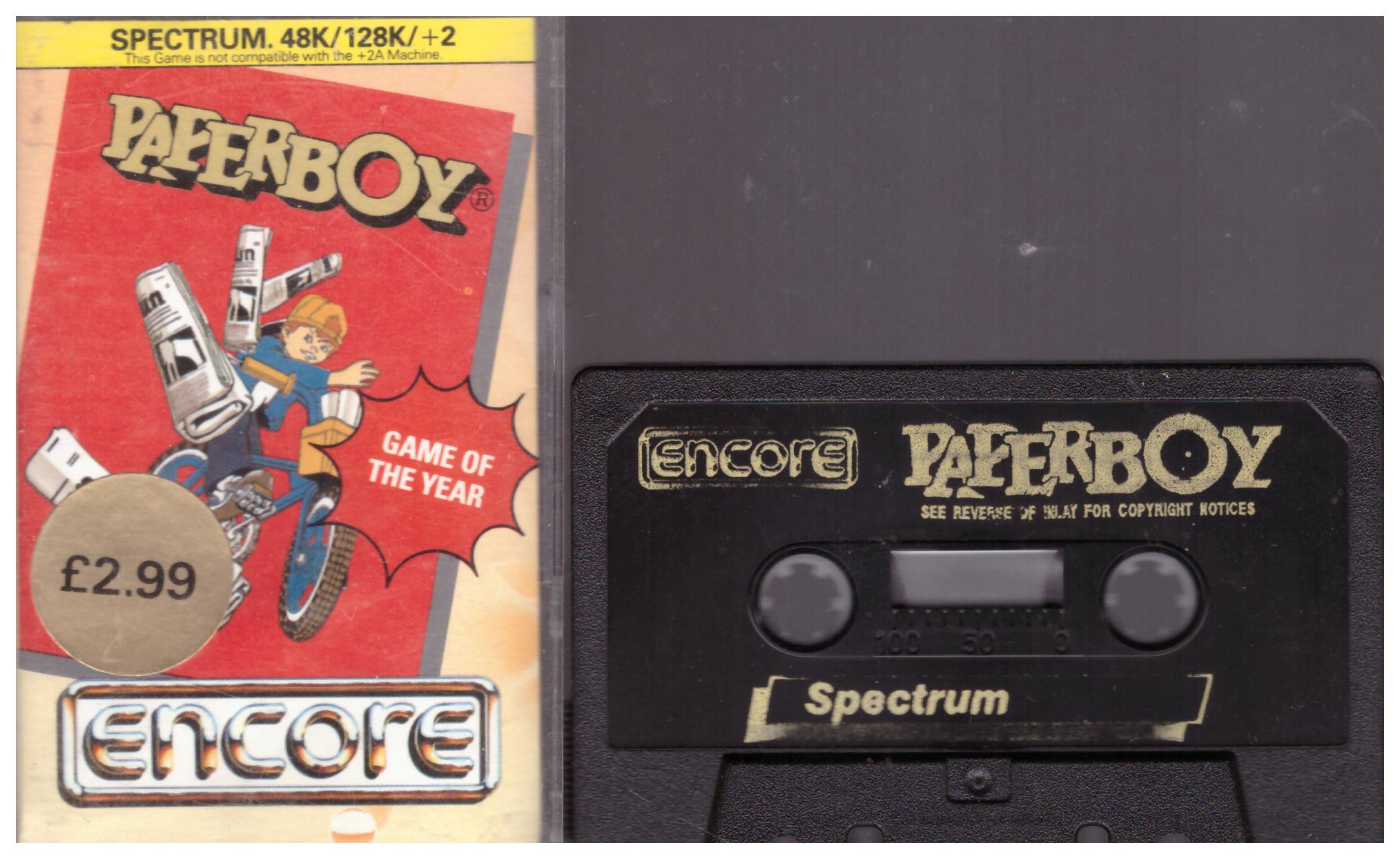 Paperboy for ZX Spectrum from Encore – Retro Games And Films