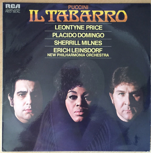 Puccini: Il Tabarro by Leontyne Price/Placido Domingo/Sherrill Milnes/Erich Leinsdorf/New Philharmonia Orchestra from RCA (LSC-3220)