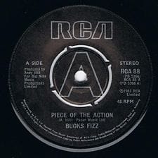 7" 45RPM Piece Of The Action/Took It To The Limit by Bucks Fizz from RCA