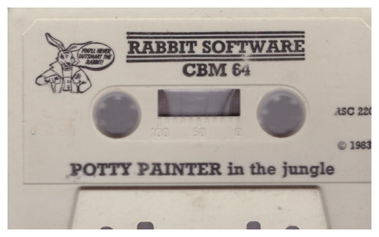 Potty Painter In The Jungle Tape Only for Commodore 64 from Rabbit Software (RSC 220)
