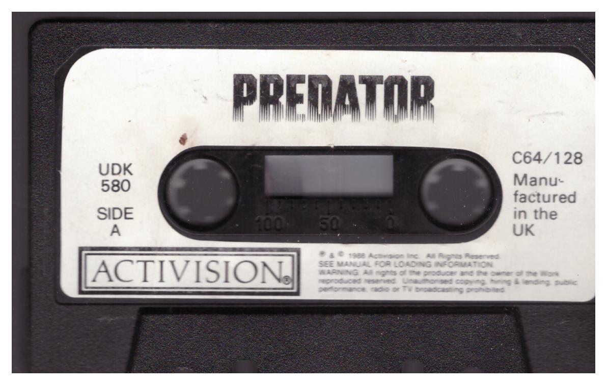 Predator Tape Only for Commodore 64 from Activision