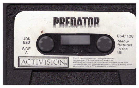 Predator Tape Only for Commodore 64 from Activision