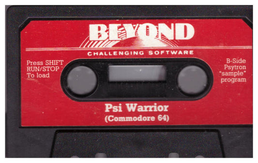 Psi Warrior Tape Only for Commodore 64 from Beyond Software