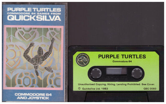 Purple Turtles for Commodore 64 from Quicksilva (QSC 0050)