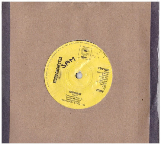 Biddu Orchestra Rain Forest Original 7 Inch Epic Records Vinyl Single