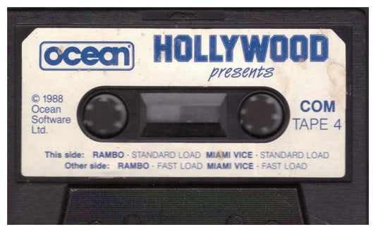 Rambo/Miami Vice Tape Only for Commodore 64 from Ocean