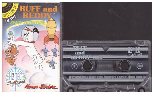 Ruff And Reddy In The Space Adventure ZX Spectrum game cassette HiTec Software 1990