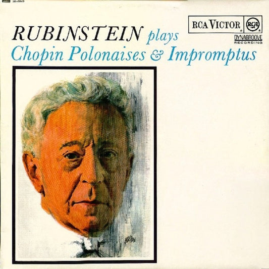 Vintage Arthur Rubinstein Plays Chopin Polonaises and Impromptus RCA Victor Classical Vinyl Record Album