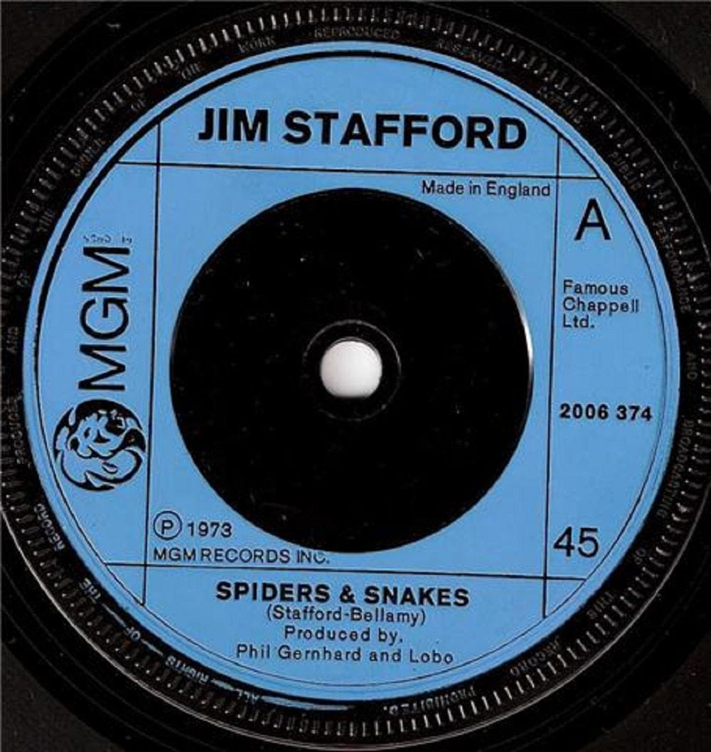 7" 45RPM Spiders & Snakes/Undecided by Jim Stafford from MGM