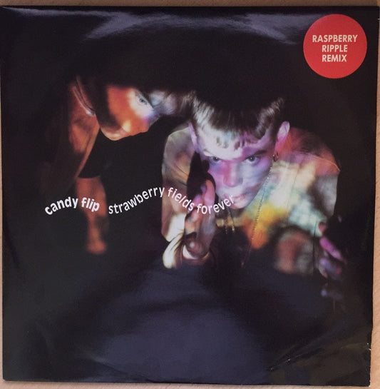 12" 45RPM Strawberry Fields Forever (Raspberry Ripple Remix)/Rhythim Of Love by Candy Flip from Debut Records (DEBTXR 3092)