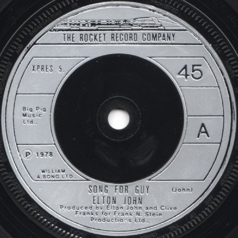 Elton John Song For Guy 7-inch vinyl record