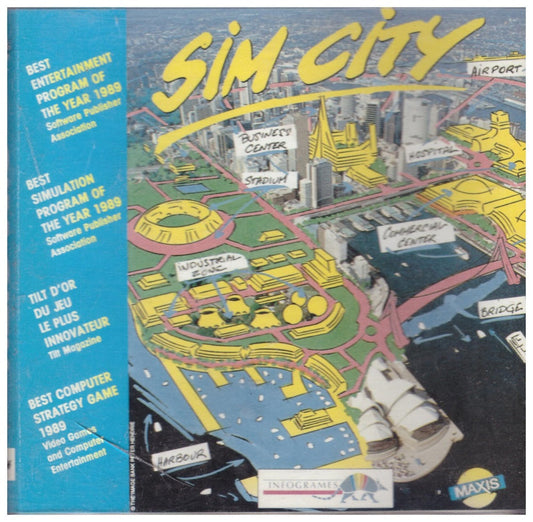 Sim City for Amstrad CPC from Infogrames on Disk