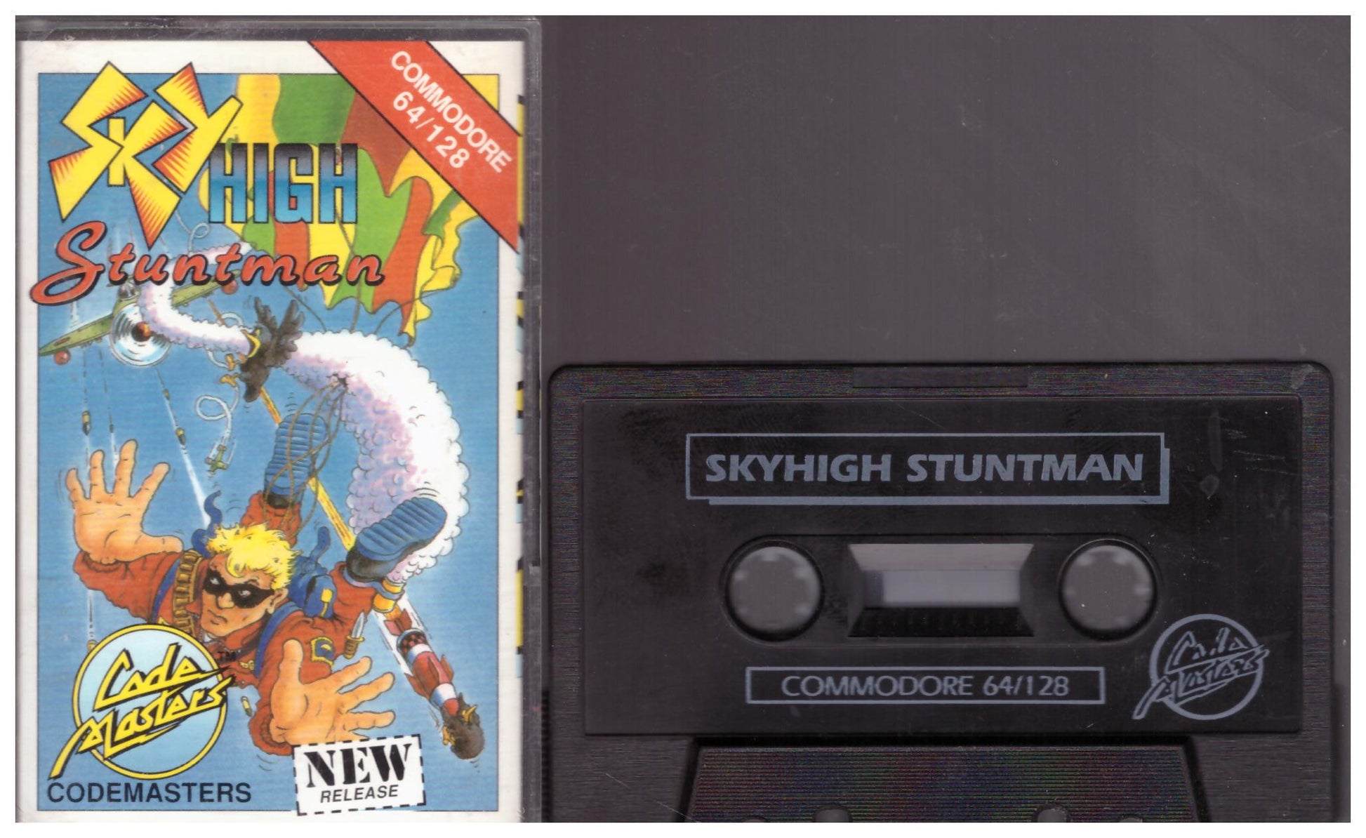 Sky High Stuntman for Commodore 64 from Codemasters (1505)