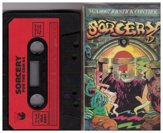 Sorcery for Commodore 64 from Virgin Games (VGA 6007)
