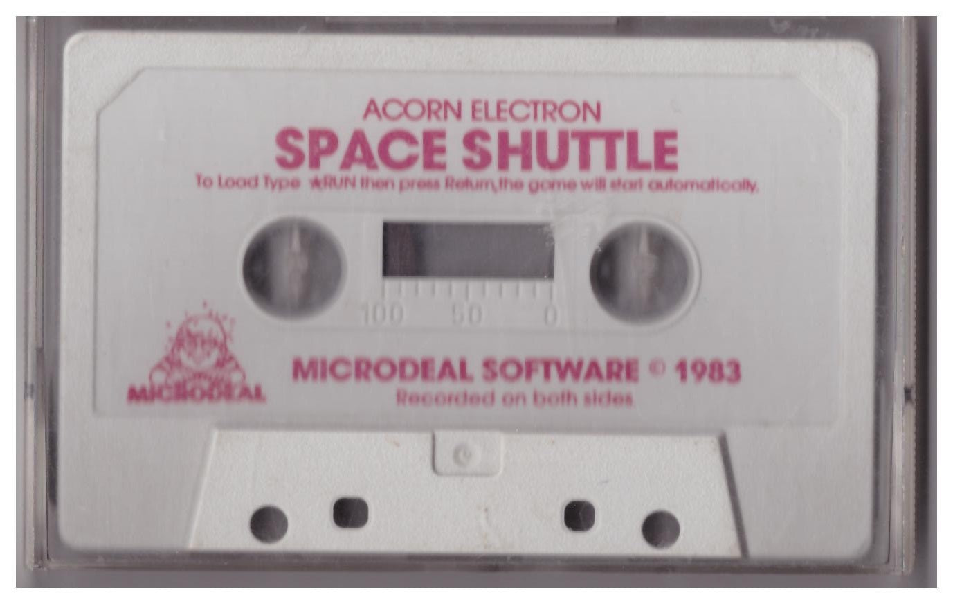 Space Shuttle retro game for Acorn Electron by Microdeal Software