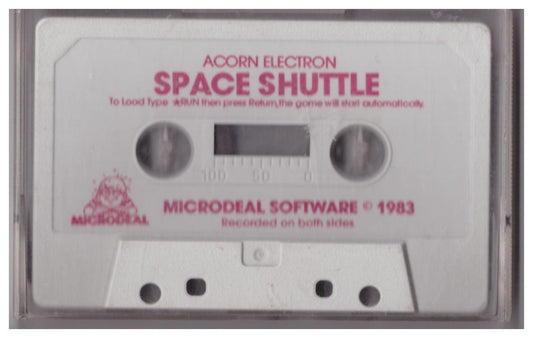 Space Shuttle retro game for Acorn Electron by Microdeal Software