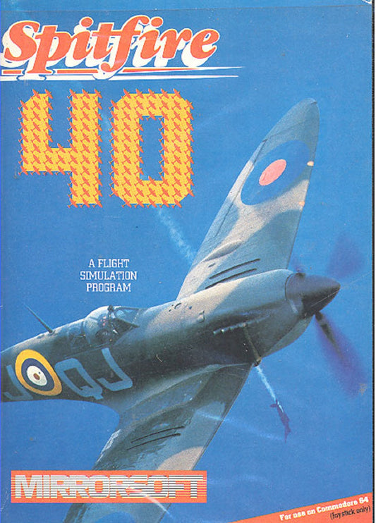 Spitfire 40 Commodore 64 game Mirrorsoft 1985