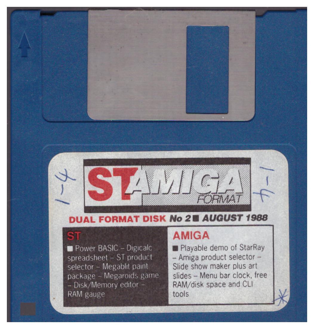 ST Amiga Format No.2 August 1988 Coverdisk