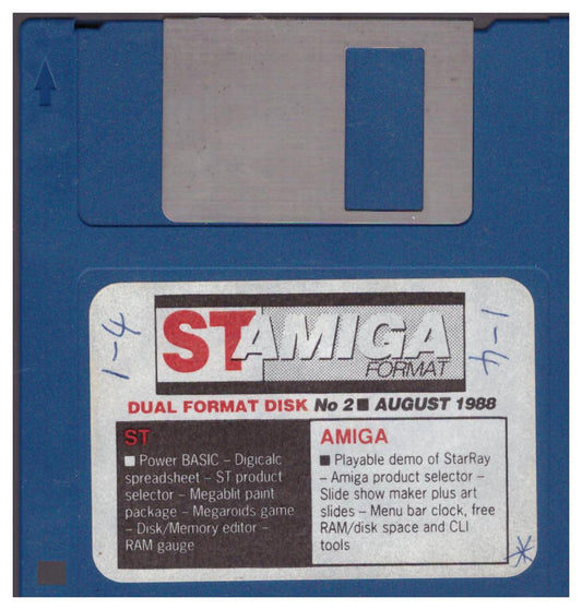 ST Amiga Format No.2 August 1988 Coverdisk
