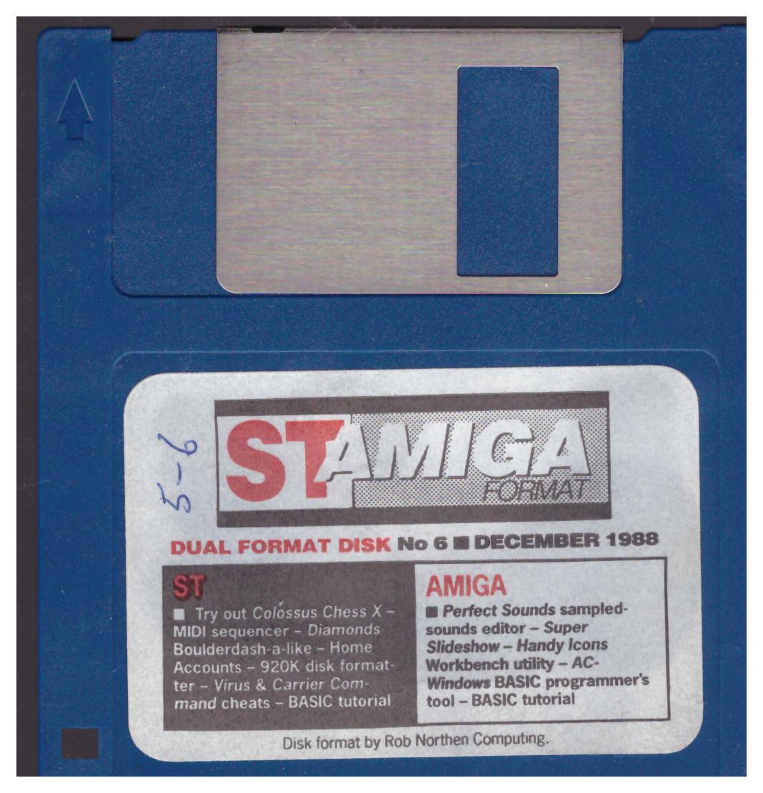 ST Amiga Format No.6 December 1988 Coverdisk
