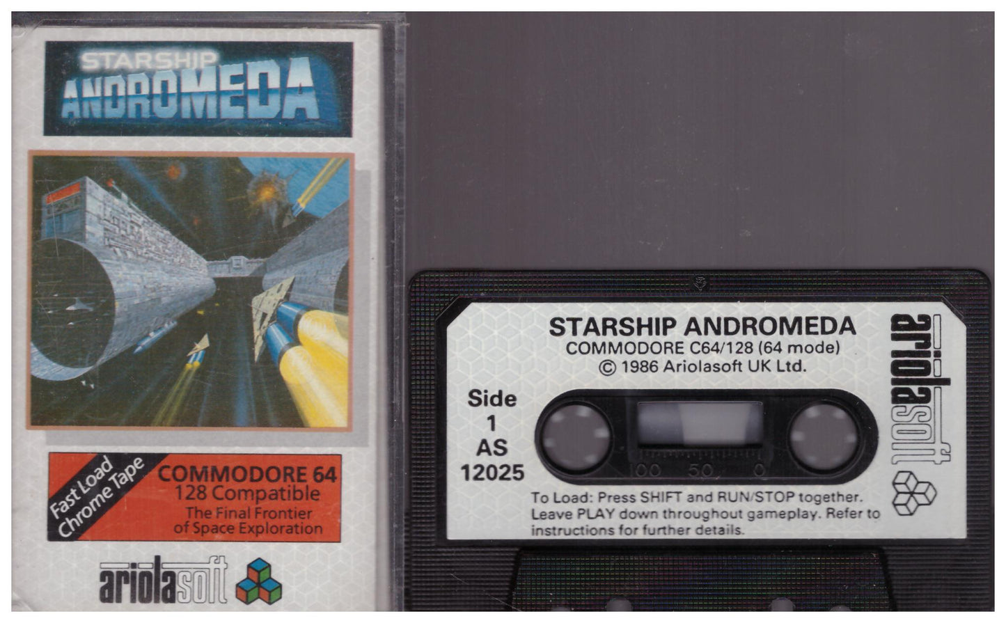 Starship Andromeda for Commodore 64 from Ariolasoft (AS 12025)