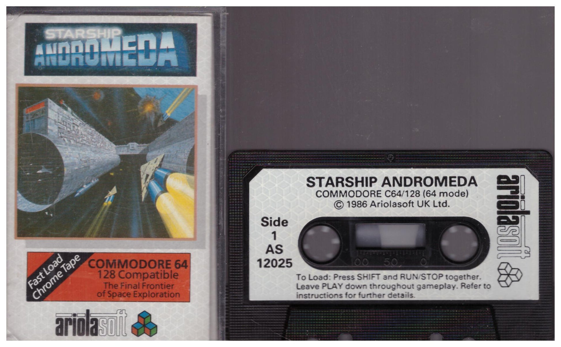Starship Andromeda for Commodore 64 from Ariolasoft (AS 12025)