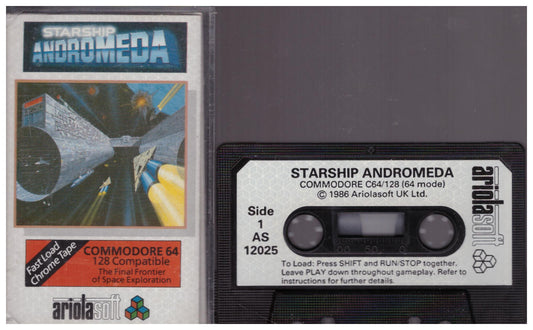 Starship Andromeda for Commodore 64 from Ariolasoft (AS 12025)
