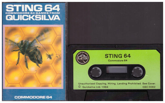 Sting 64 for Commodore 64 from Quicksilva (QSC 0062)