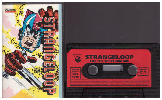 Strangeloop ZX Spectrum, sci-fi puzzle game, Virgin Games retro game, vintage ZX Spectrum