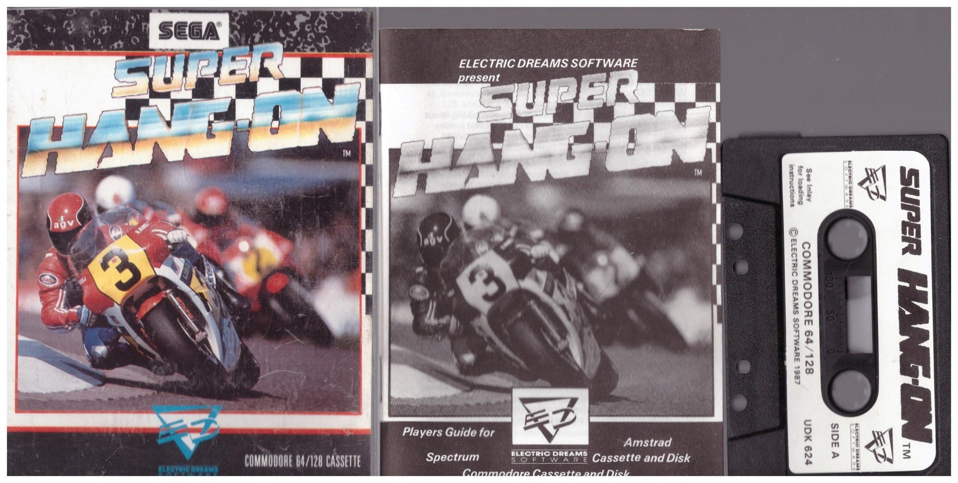 Super Hang-On for Commodore 64 from Electric Dreams (UDK 624)