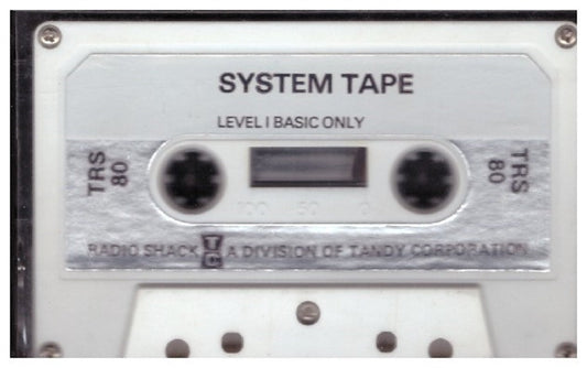 System Tape Level I Basic Only for Tandy TRS-80 from Tandy Corporation