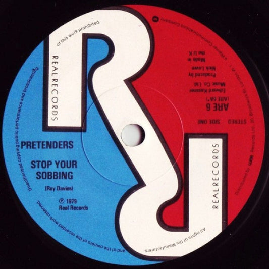 Pretenders Stop Your Sobbing debut single 1979 Chrissie Hynde punk rock new wave vinyl record