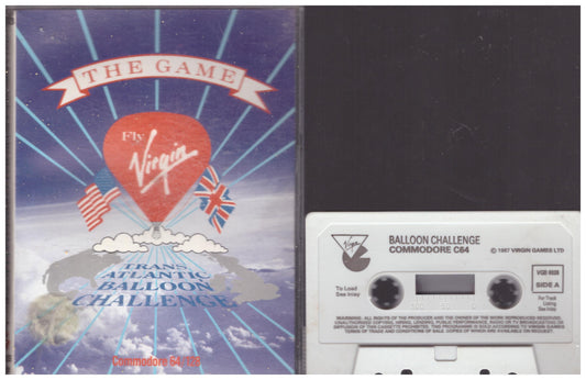 Trans-Atlantic Balloon Challenge for Commodore 64 from Virgin Games (VGB 6026)