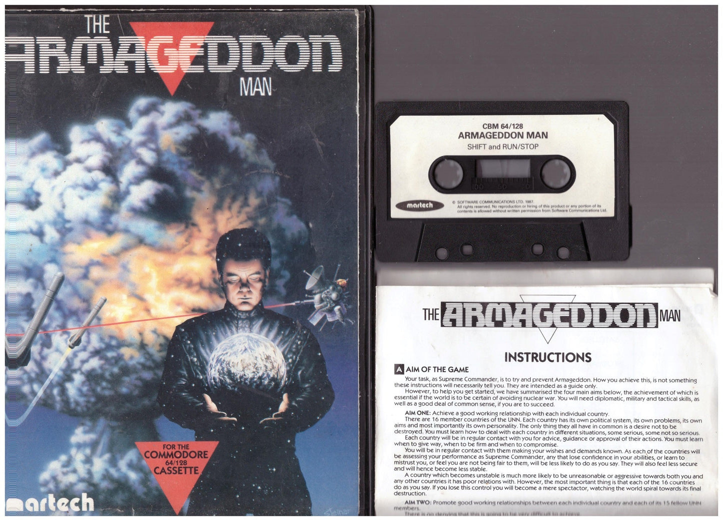 The Armageddon Man for Commodore 64 by Martech (M141)